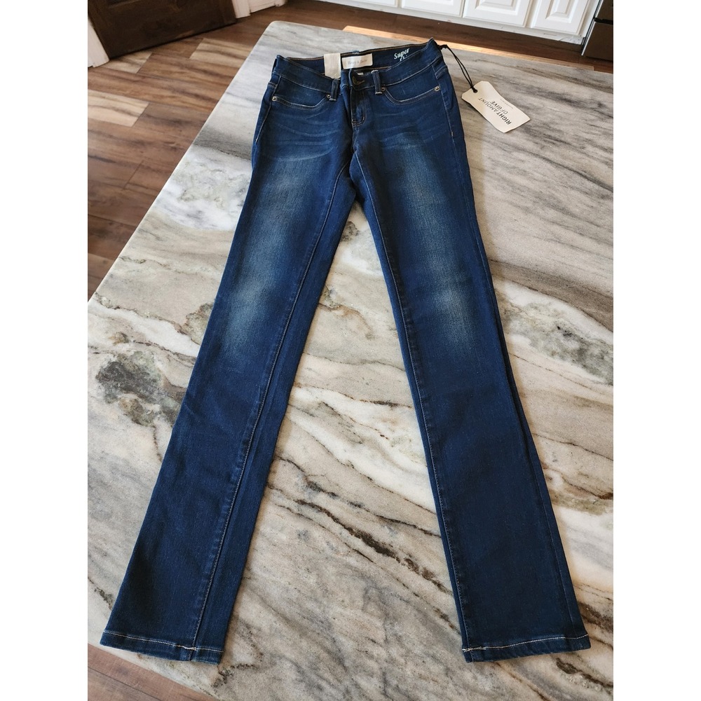NWT Henry & Belle Super Skinny Jeans Dark‎ Wash Blue Stretch Denim Size 26